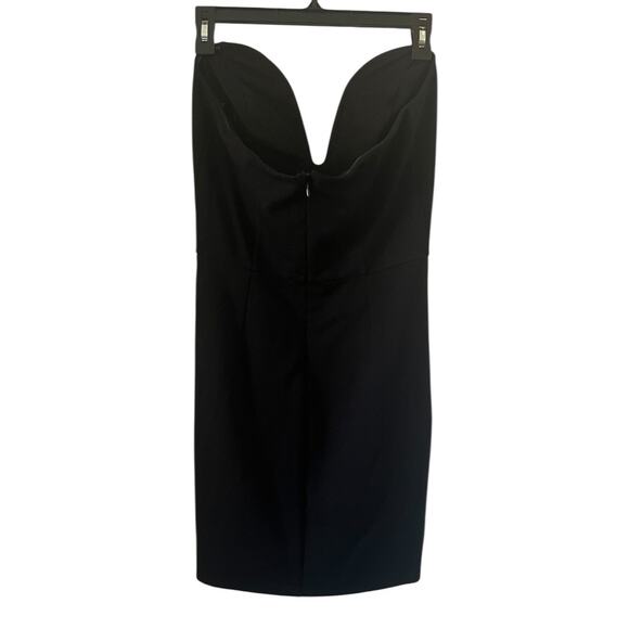hours Cynlee U-Wire Neckline Mini Black Bodycon Dress Size M - Picture 3 of 11